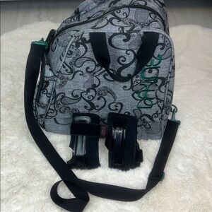Bundle Dakine Snowboard Boot Bag 30L Paisley Print and  Wrist Guards Size M/M